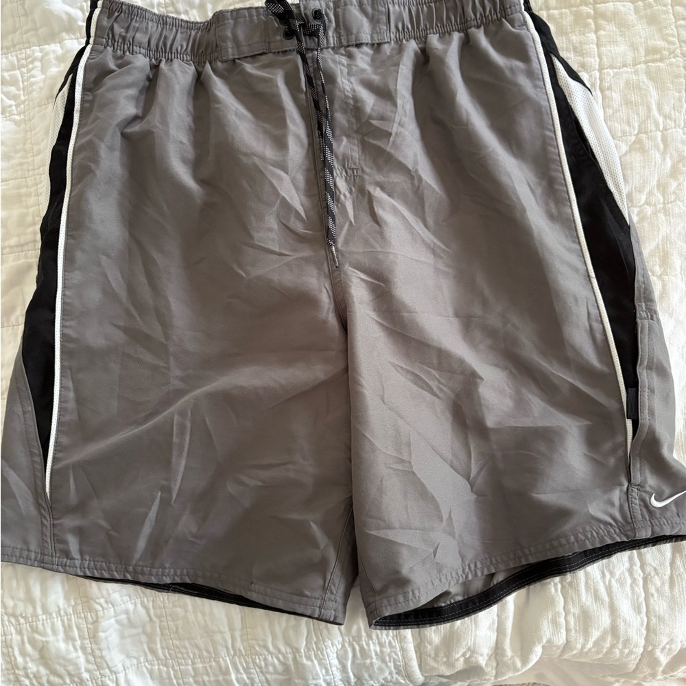 Nike Gray Athletic Swim Shorts